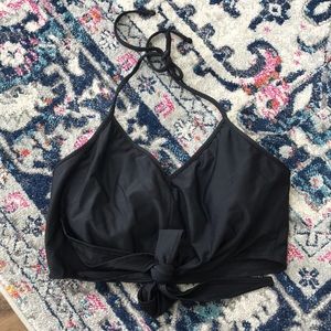 Kortni Jeane black tie up halter